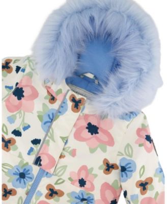 Girls' Two-Piece Play Snowsuit Floral Jacket - Baby, Little Kid