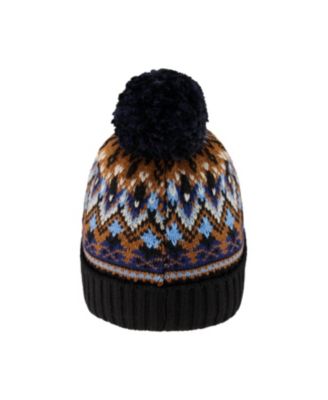 Boys' Lined Knit Winter Hat with Pompom - Little Kid, Big Kid