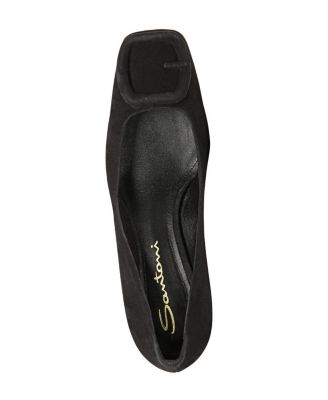  Women's Suede Low-Heel Pump