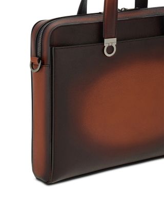 Gancini Leather Briefcase