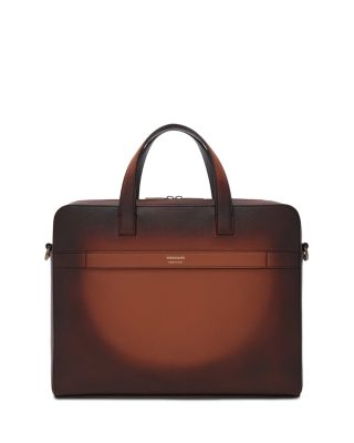 Gancini Leather Briefcase