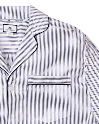 Navy French Ticking Pajama Set