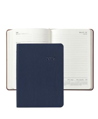  2026 Traditional Leather Weekly Notebook