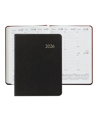  2026 Goatskin Leather Desk Diary