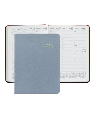  2026 Pebble Leather Desk Diary