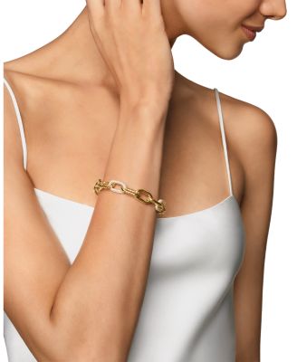 DY Madison&reg; Chain Bracelet in 18K Yellow Gold with Diamonds, 11mm