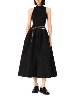 Mixed Media Taffeta Dress