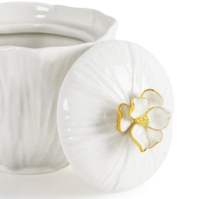 Gardenia Sugar Pot with Spoon
