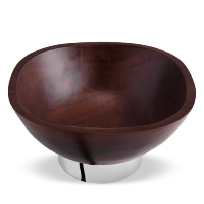 Reflective Wood Salad Bowl