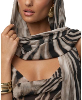  Zebra Print Infinite Journey Maxi Dress