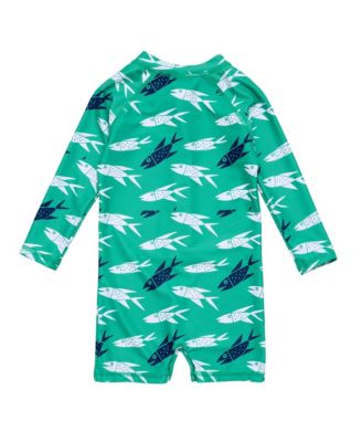 Boys' Off The Hook Long Sleeve Sunsuit - Baby