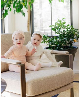 Unisex Heart and Star Button Pointelle Collection Footie, Blanket and Bonnet Set - Baby