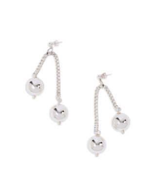 Chained Sphere Drop Earrings
