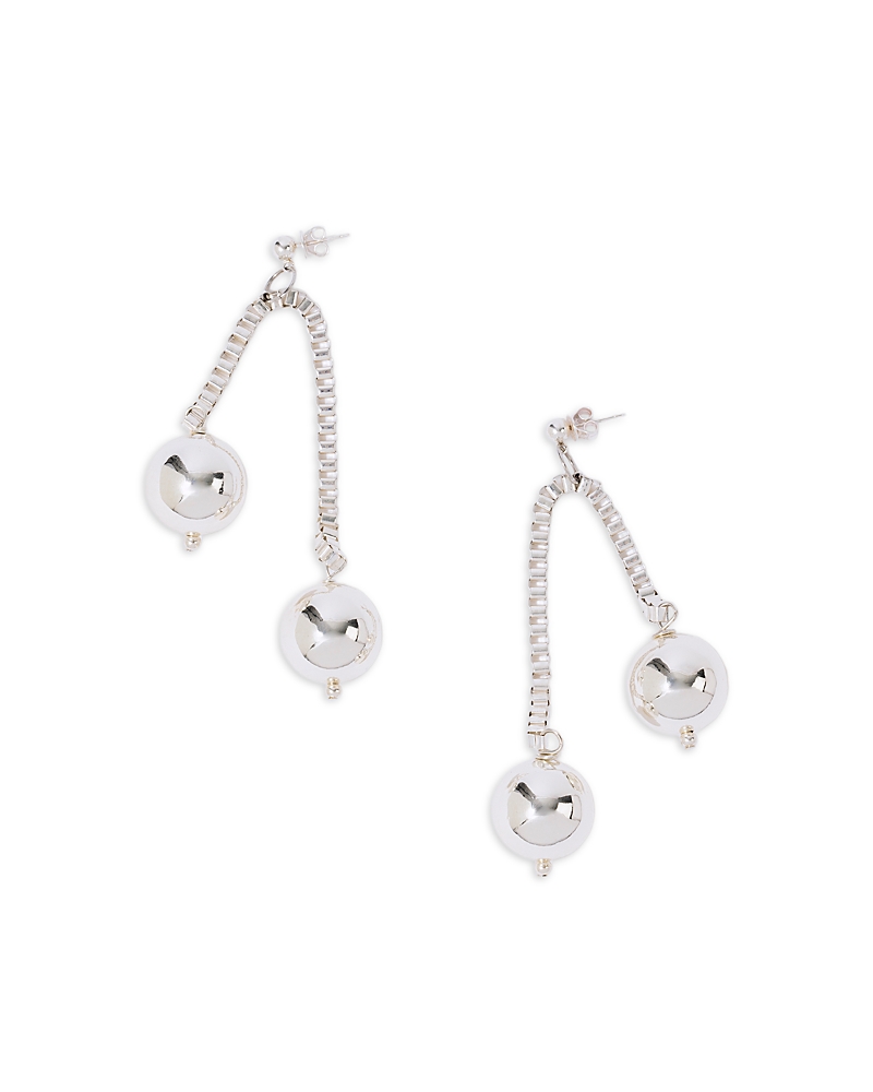 Pearl Octopuss. y Chained Sphere Drop Earrings