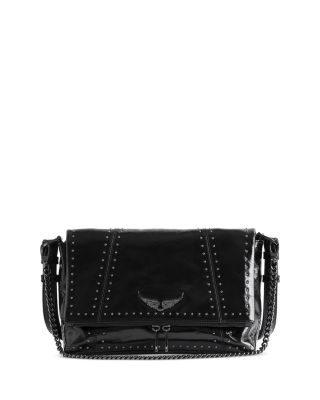 Rocky II Studded Vintage Patent Leather Clutch