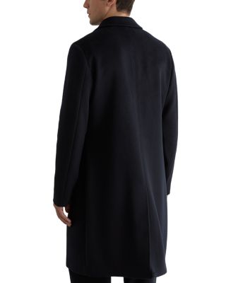 Empire Long Sleeve Relaxed Fit Wool Blend Overcoat