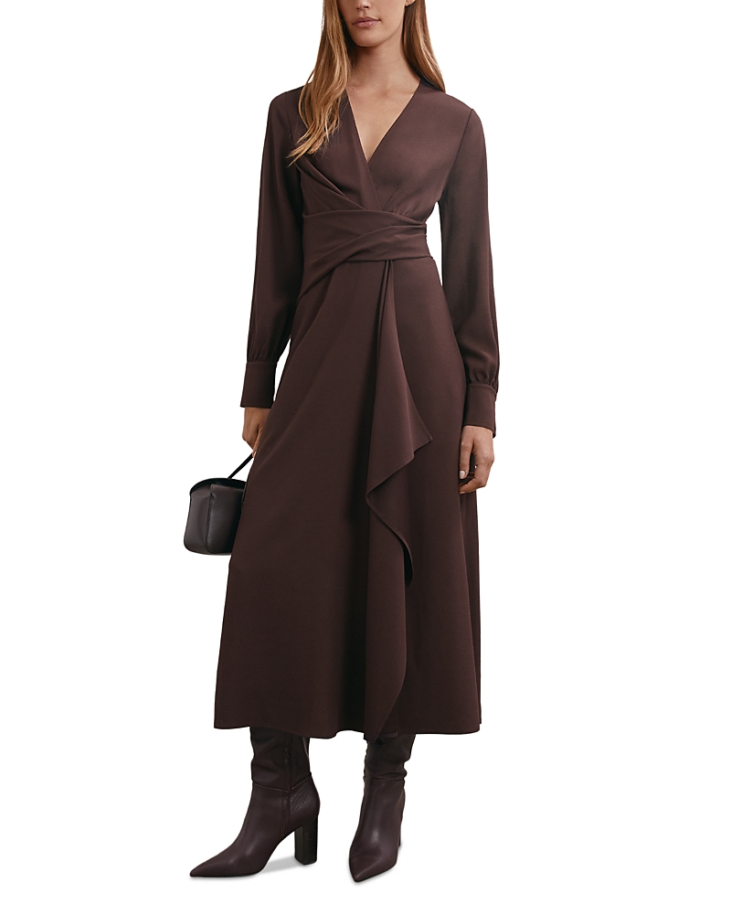 Reiss Mira Drape Dress