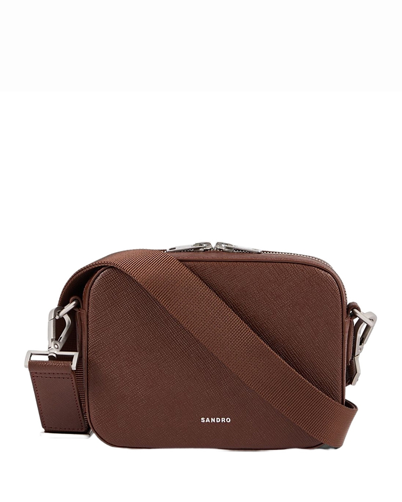Sandro Men's Small Saffiano Leather Bag