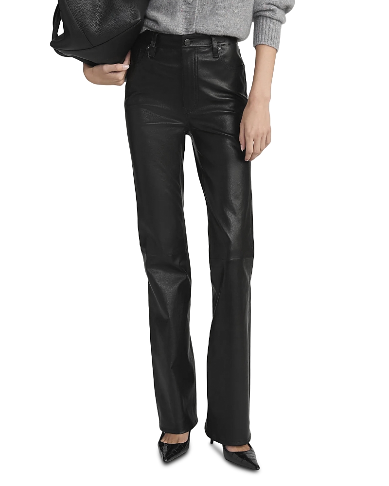 Frame The Leather Reboot Jeans In Black