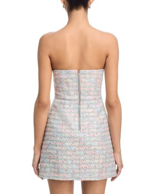 Tweed Strapless Mini Dress - Exclusive