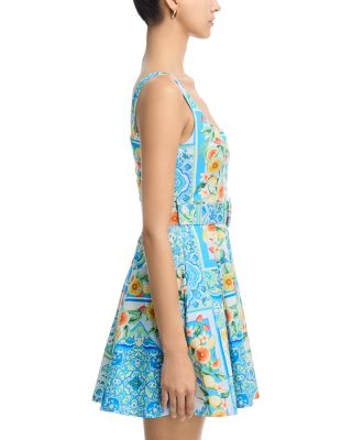 Fruit Tile Belted Mini Dress - Exclusive