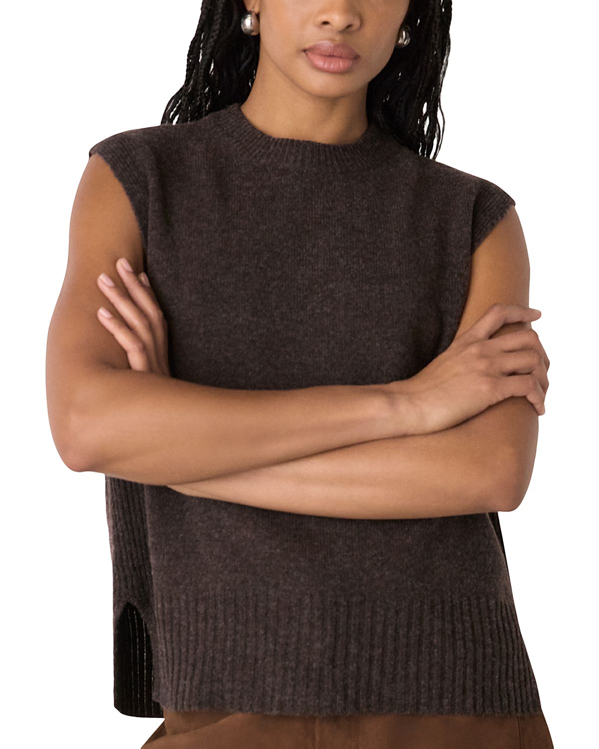 Whistles Wool Sleeveless Tank Sweater