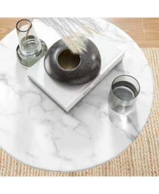 Lippa Round Artificial Marble Side Table