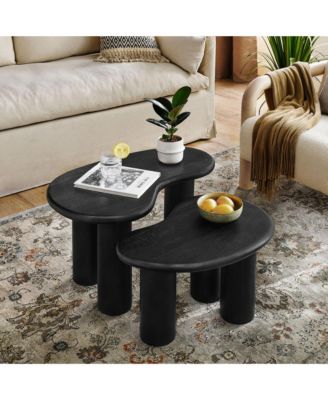 Hackney Mango Wood Nesting Coffee Table Set