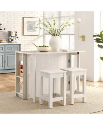 Meadowbrook Kitchen Island and Stool, Set of 3