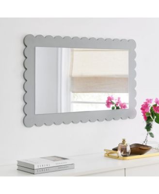 Emmeline Scalloped Rectangle Wall Mirror