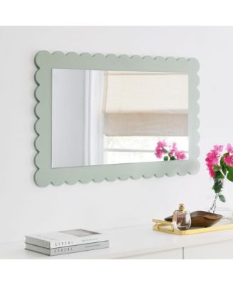 Emmeline Scalloped Rectangle Wall Mirror