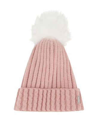Gorski Knit Beanie with Toscana Lamb Pompom