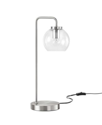  Silo Glass Globe Glass and Metal Table Lamp