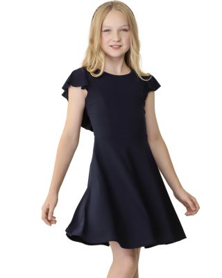  Girls' Flutter Sleeve Dress - Big Kid