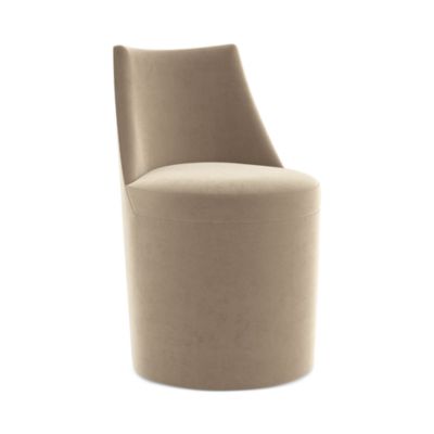Barrel Roll Dining Chair, Taupe