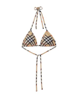 Sadie Check Bikini Top