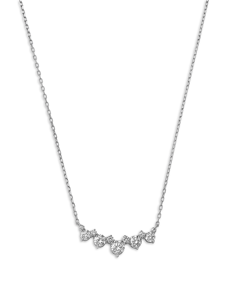 Bloomingdale's Fine Collection Luxe Collection Certified Lab Grown Diamond Collar Necklace in 14K White Gold, 1.0 tcw