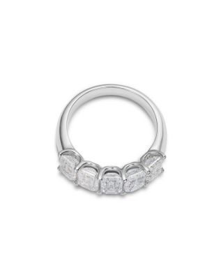 Luxe Collection Certified Lab Grown Diamond Emerald Cut Band in Platinum, 3.0 tcw