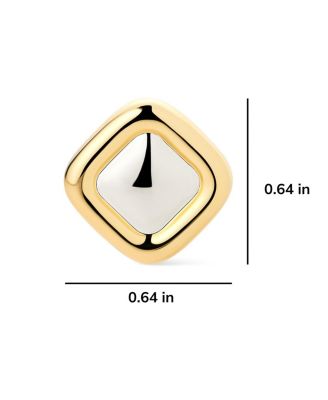  Clara Two Tone Stud Earring