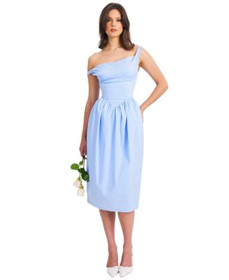 Reina Drop Waist Corset Midi Dress