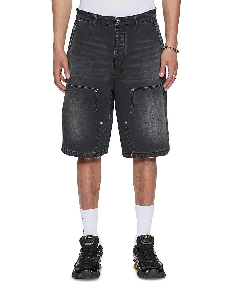 Ksubi Maxx Operator Powder Jean Shorts In Black