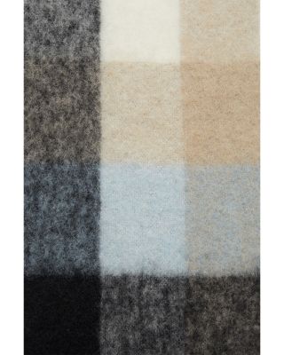 Checked Fringe Scarf