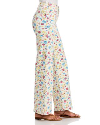 The Patch Pocket Hustler Roller Sneak Jeans in Rose Bowl