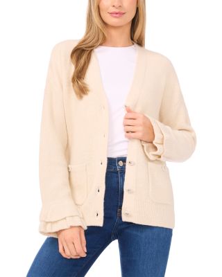 Ruffled Cuff Cardigan