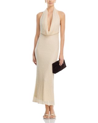 Nola Sequinned Cowl Neck Dress