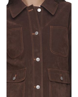 Faux Suede Barn Jacket