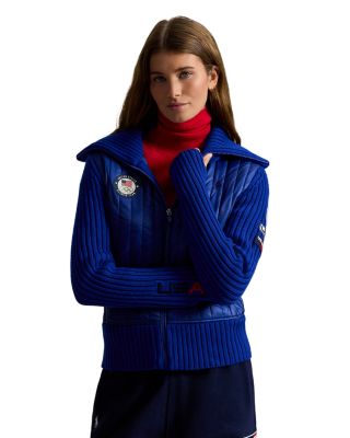 Team USA Hybrid Wool Zip Sweater
