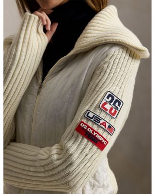 Team USA Hybrid Wool Zip Sweater