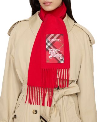 Check Label Cashmere Scarf