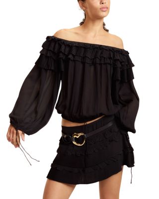 Ruffle Pleated Micro Skirt